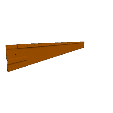 Flexline corten hoogte 15 cm - lengte 220 cm - incl. 3 pennen