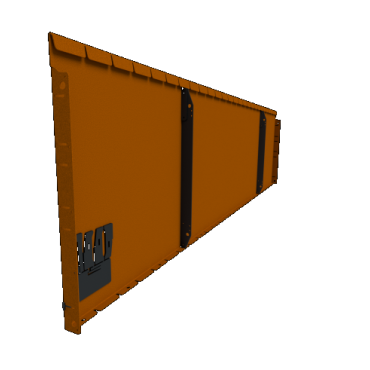 Flexline corten hoogte 56 cm - lengte 216 cm - incl. grondnagels