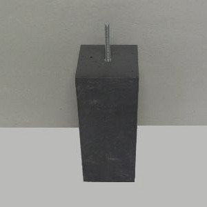 Betonpoer 20 x 20 x 60 cm antraciet