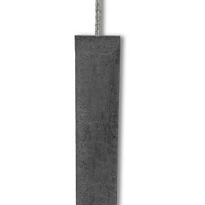 Betonpoer 12 x 12 x 60 cm antraciet