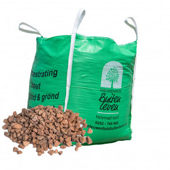 Porfiersplit Rood 8-16mm - Bigbag 1000kg