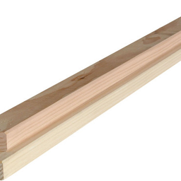 Douglas geschaafde regel 2,2 x 4,5 x 300 cm, onbehandeld.