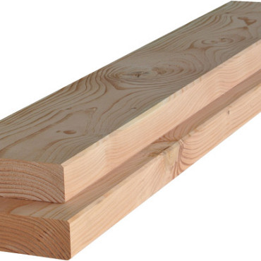Douglas geschaafde gording 4,5 x 16,0 x 500 cm, onbehandeld.