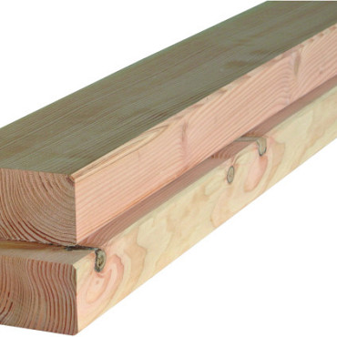 Douglas geschaafde gording 6,5 x 14,0 x 300 cm, onbehandeld.