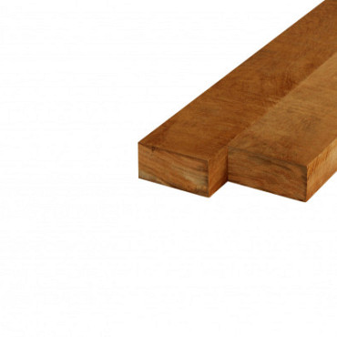 Regel hardhout Azobe ruw 5x10x250cm