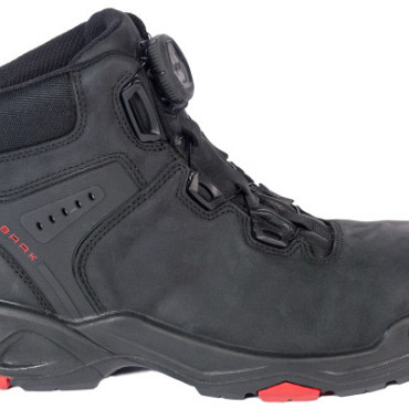Werkschoenen Braxton S3 hoog zwart + kruipneus mt 42