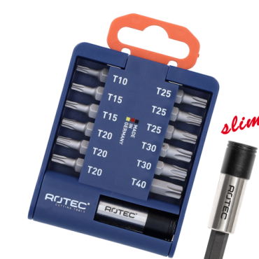 PRO Bitclip incl. 'SLIM' bithouder, bits TX 1x10/2x15/3x20/3x25/2x30/1x40 13-dlg, BASIC