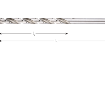 HSS spiraalboor, DIN 340, type N, ø2,0 / kvp (1 st per set)