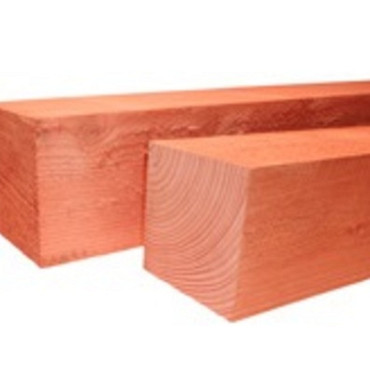 Douglas fijnbezaagde paal 17,5 x 17,5 x 300 cm onbehandeld (OP = OP)