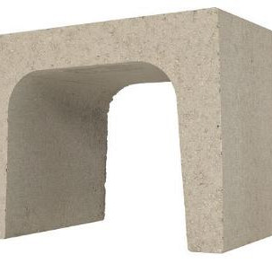 U-element 40x40x50 cm grijs