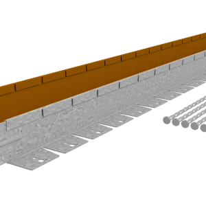 Flexline gegalvaniseerd hoogte 7,5 cm - lengte 220 cm - incl. grondnagels