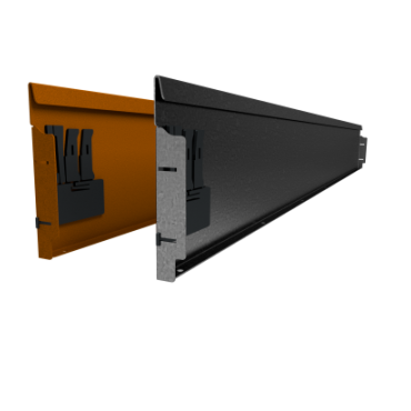 Rigidline gegalvaniseerd hoogte 24 cm - lengte 216 cm - incl. grondnagels