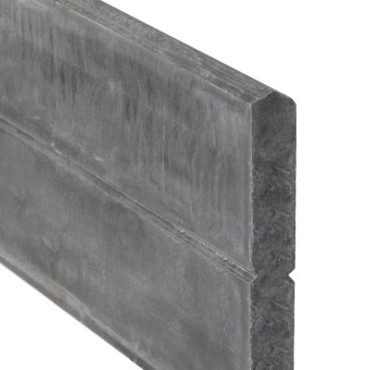Betonplaat Blokhutprofiel motief 4,8 x 26 x 184 cm antraciet ongecoat