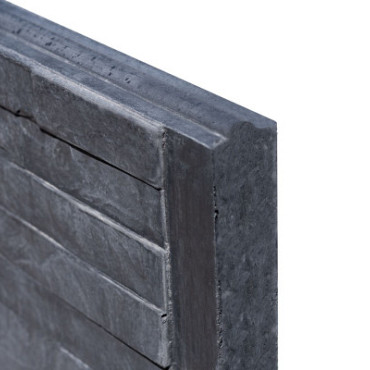 Betonplaat Leisteen motief 4,8 x 26 x 184 cm, antraciet ongecoat
