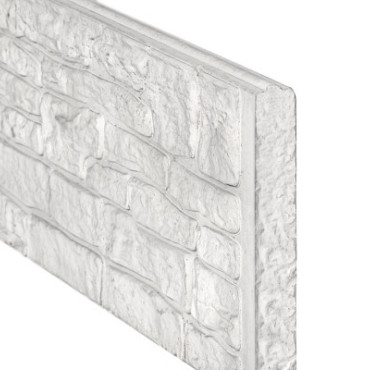 Betonplaat Nostalgie motief 4,8 x 36 x 184 cm, grijs ongecoat