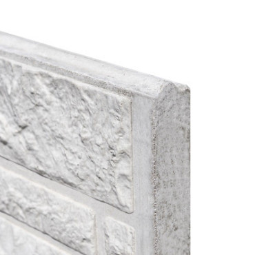 Betonplaat Rotsmotief 4,8 x 36 x 184 cm, grijs ongecoat