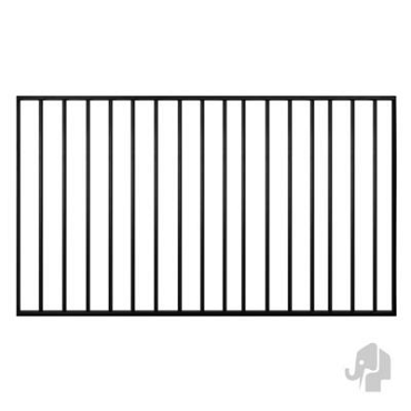 Aluminium tuinhek Industrieel 30x1500x850mm - zwart gepoedercoat