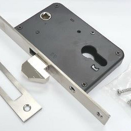 Haakslot 73x115mm - zwart gepoedercoat