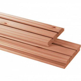 Douglas geschaafd triple profiel 2,2 x 14,5 x 300 cm, onbehandeld.