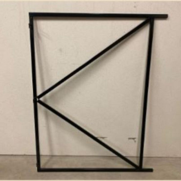Verstelbaar poortframe 1200x1550mm zwart gepoedercoat