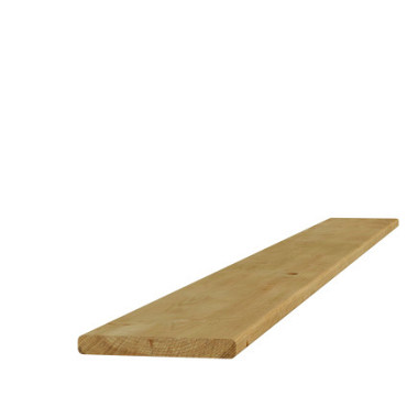 Grenen geschaafde plank 1,5 x 14,0 x 300 cm, groen geïmpregneerd.