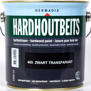 Hardhoutbeits 465 transparant zwart 2500 ml
