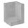 L-Hoekelement 30x30x40 (bxdxh) grijs