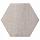 Soft Comfort Zeskant 60x60x4cm Ivory