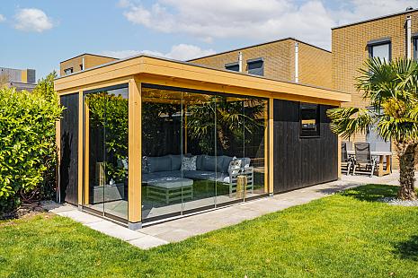 refter wanden uitzetraam glasschuifwand