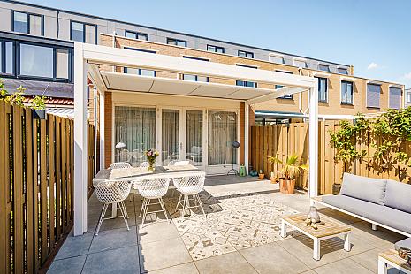 electrische zonwering op staanders