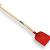 Betonschop rood gelakt, gehard met schopsteel 110 cm.