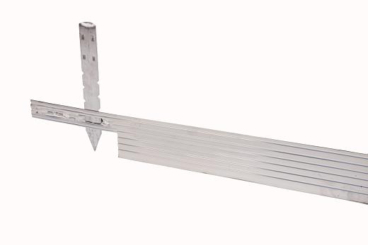 Alu Mevo Edge PRO zilver 3.2mm, 229x10.2 cm Incl. pennen
