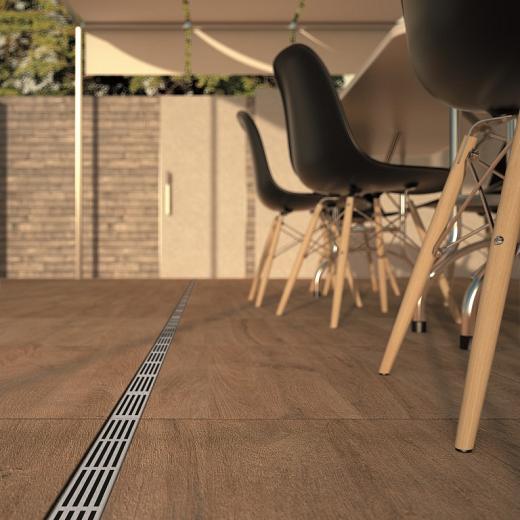 ACO SlimLine goot incl. zwart gootrooster