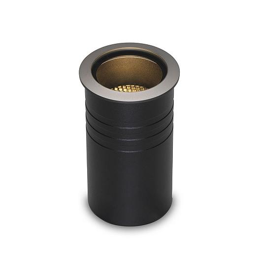 Beira | grondspot | rond zwart | warmwit | OutdoorPro+ | 12 vol