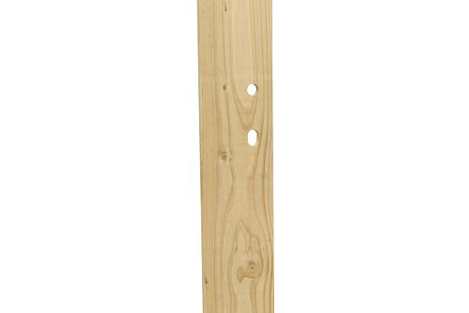 Jumbodeur v.z.v. slotgat, geschaafd vuren 15 mm op verstelbaar stalen frame 100 x 200 cm, recht vert
