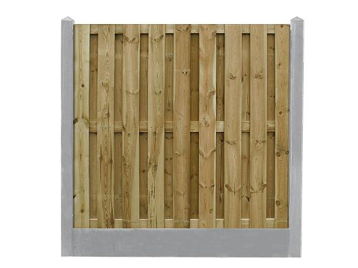 Betonpaal glad met diamantkop 10 x 10 x 280 cm, grijs ongecoat, T-paal.