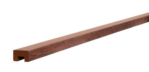 AV Hardhouten geschaafde damwandregel 4,5 x 6,8 x 200 cm, met sponning.