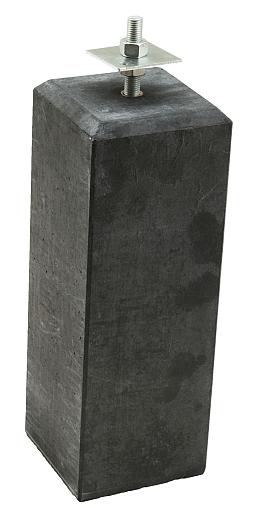 Betonpoer 17 x 17 x 58 cm antraciet