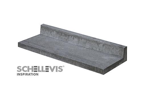 Schellevis L-model 100x40x15 cm Grijs