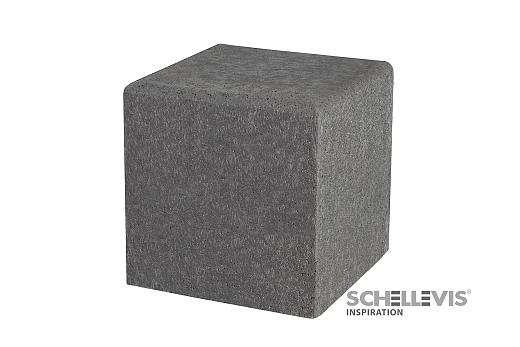 Schellevis zitelement (vierkant) 50x50x50 cm Carbon