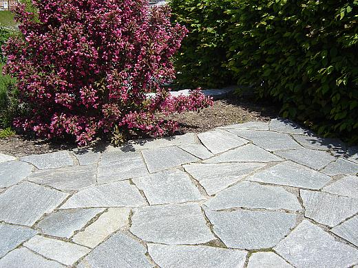 Balkan flagstones 2-4 cm dik, gekloofd