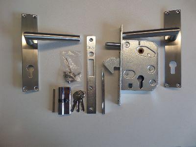 Complete set voor schuifpoort 300 cm met slot excl. poortframe