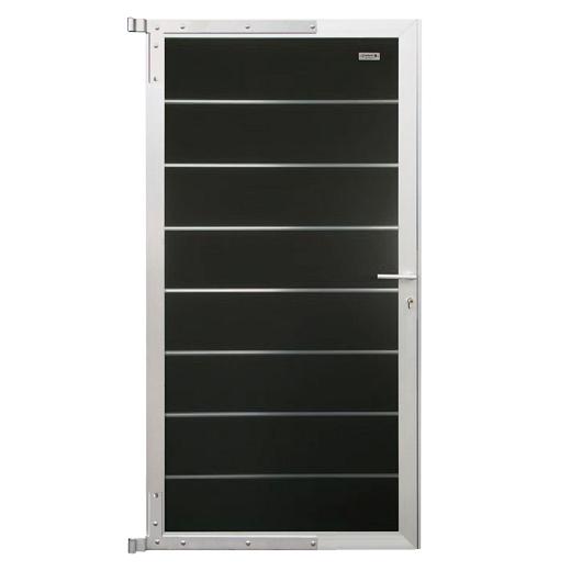 Modular composiet deur antraciet/aluminium 90x180cm (incl. deurbeslag)