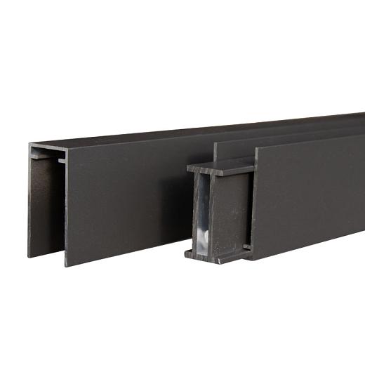 Mix&Match boven- en onderregel antraciet gepoedercoat 2x2,5x180cm