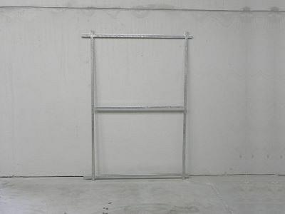 Poortframe voor schuifpoort breed 1365x1900mm - vuurverzinkt