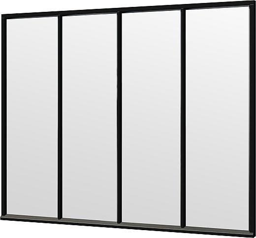 Steel Look raam zwart 2760x2200mm module C-01