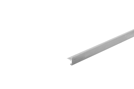 Aluminium daktrimset recht t.b.v. plat dak, maximale dakmaat 350 x 350 cm.