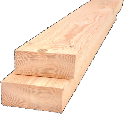 Douglas fijnbezaagde gording 7,0 x 17,0 x 600 cm, onbehandeld.