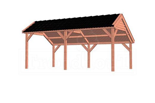 Kapschuur De Deel 6150x3400x3000mm (bxdxh)