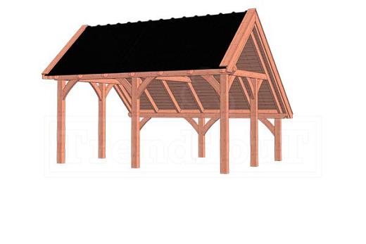 Kapschuur De Hoeve XL 5300x4400x3750mm (bxdxh)